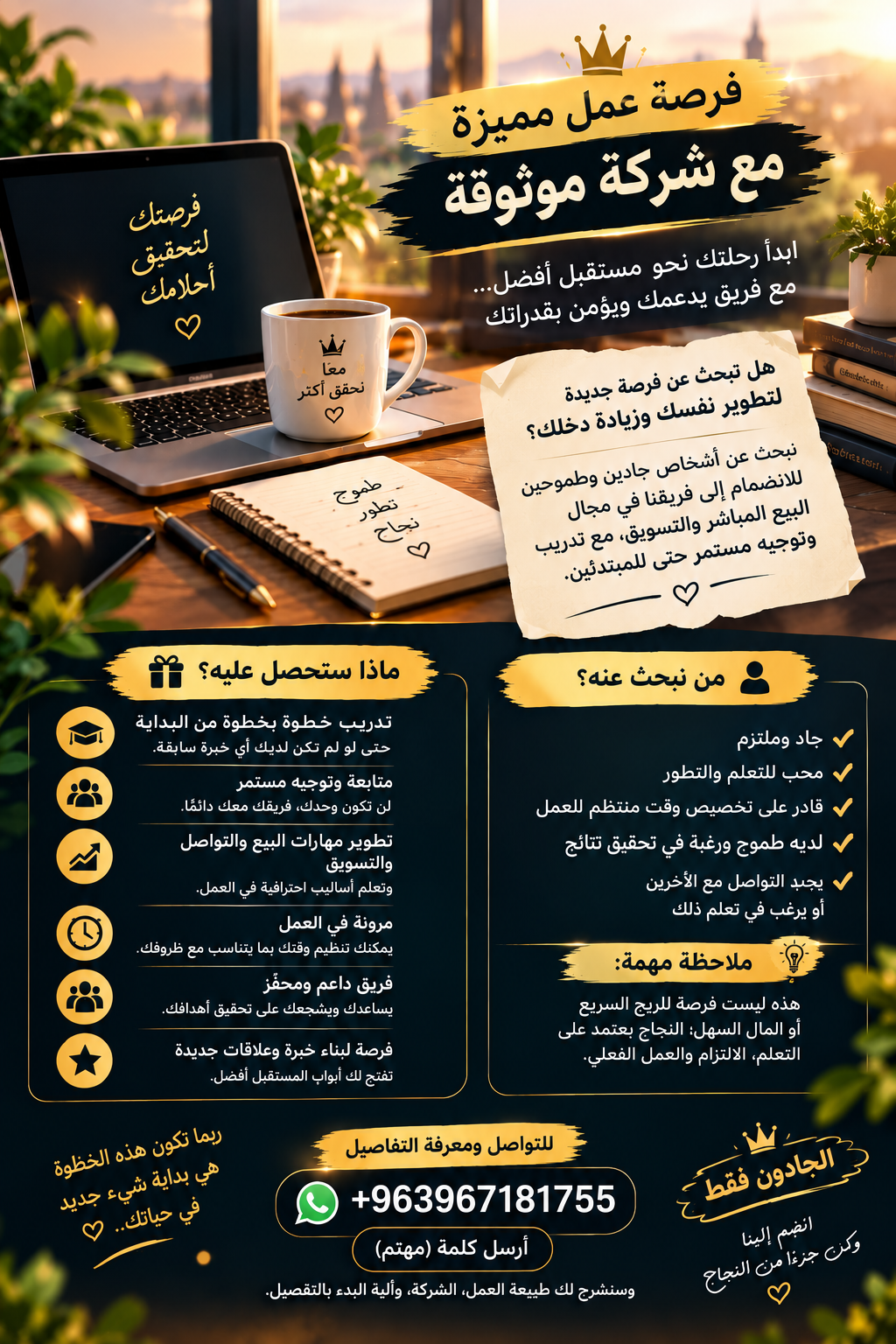 فرصة عمل من المنزل بدون خبرة للرجال والنساء
