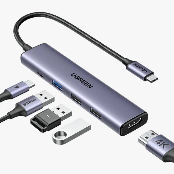 UGREEN 5 in1 USB-C Hub, 100W PD, 4K 30Hz HDMI CM511