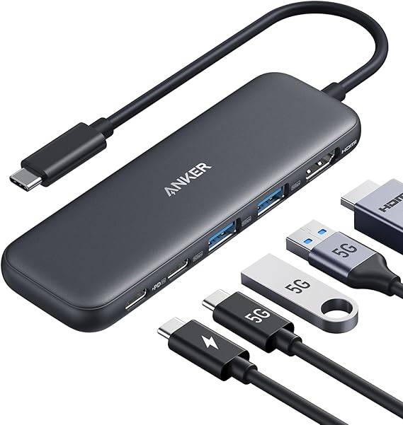 Anker 332 USB-C Hub (5-In-1) with 4K HDMI Display