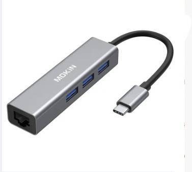 TPOWER TYPE-C TO LAN + 3 USB HUB