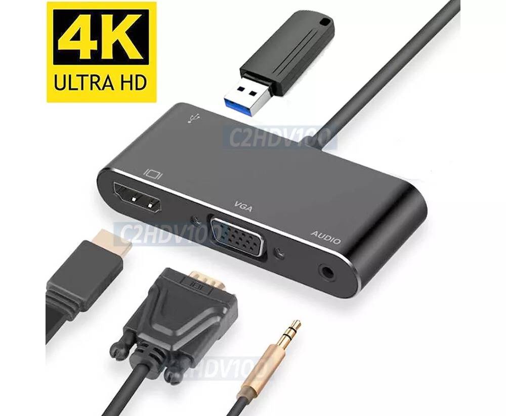 Type C to HDMI 4in1 Adapter