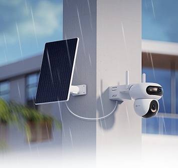 EZVIZ HB90 Dual 2k+ Dual-Lens All-Day Recording Wi-Fi Camera + Solar Panel 8W