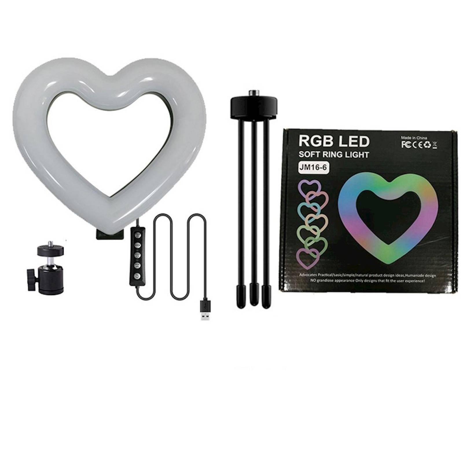 JM16 RGB Ring Light with Tripod