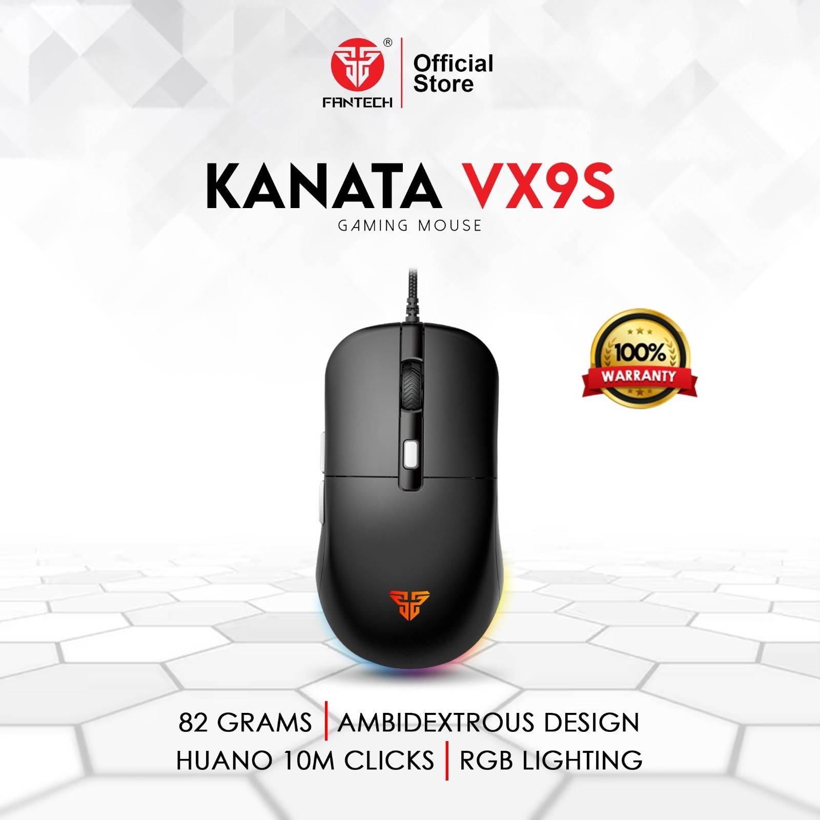 FANTECH KANATA VX9S Gaming Mouse RGB Lighting