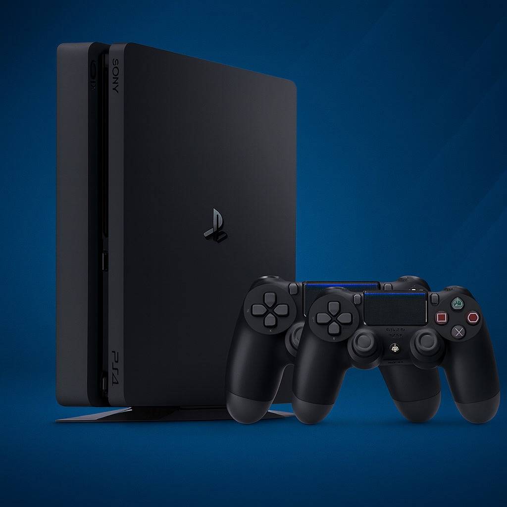PlayStation 4 Slim 500GB with 2 Joysticks Copy (مستعمل)