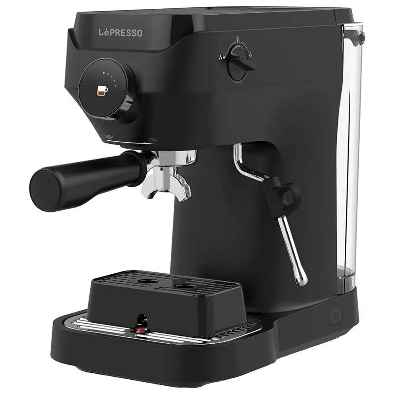 LePresso LuceNero 19-Bar Coffee Machine with LCD Screen LPCFFLN0081BK