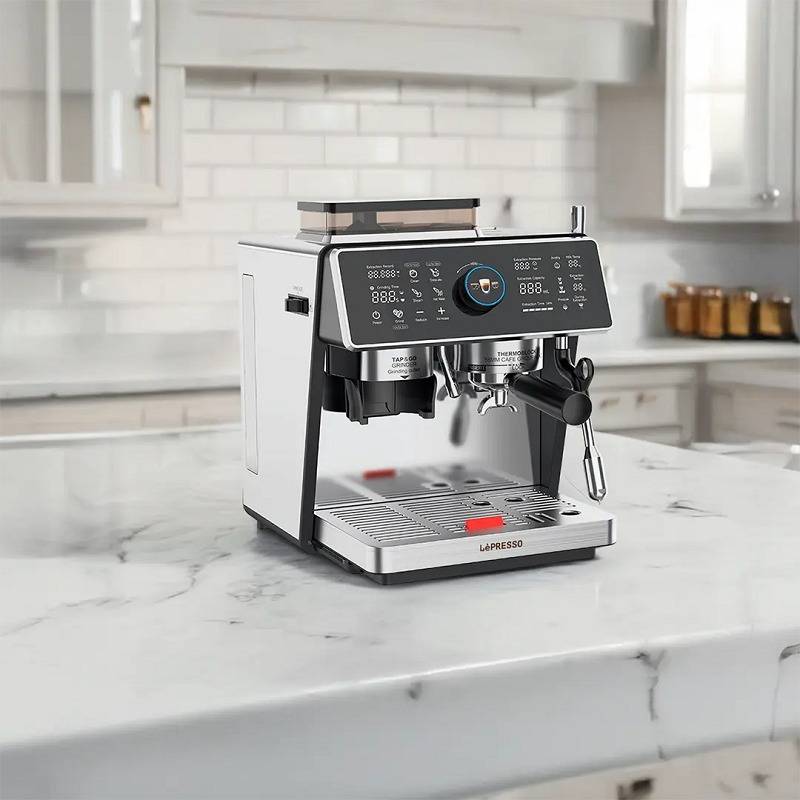Lepresso Viventé Semi-Automatic Dual Boiler Coffee Machine with Touch Display LPCFFVSA0047SL
