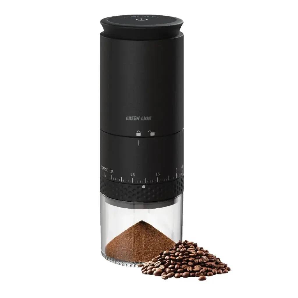 Green Lion Grind Pro Coffee Grinder Rechargeable مطحنة بن