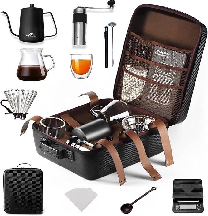 V60 ماكينة قهوة للرحلات مع حقيبة