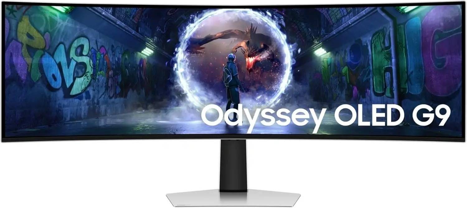 Samsung Odyssey G9 49-inch QD-OLED Dual QHD 2K (DQHD) 240Hz 0.03ms Curved Gaming Monitor