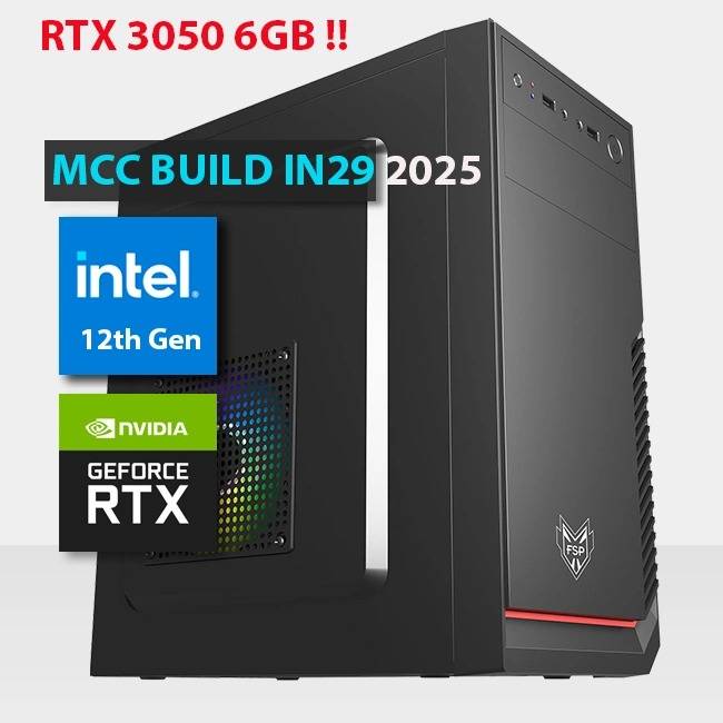 MCC IN29 MIDAS Gaming PC Build || Intel Core i5-12400F 6-Core - Msi RTX 3050 6GB GDDR6 Graphics Card