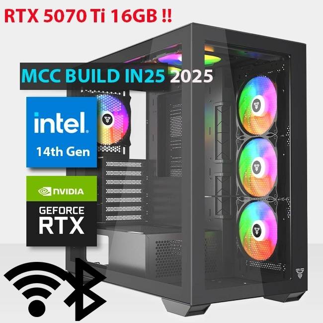 MCC IN25 MIDAS Gaming PC Build || Intel Core i9-14900KF 24-Core - ASUS PRIME GeForce RTX 5070 Ti 16GB GDDR7 OC Edition Graphics Card