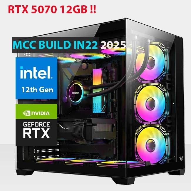 MCC IN22 MIDAS Gaming PC Build || Intel Core i7-12700KF 12-Core - ASUS PRIME GeForce RTX 5070 12GB GDDR7 Graphics Card