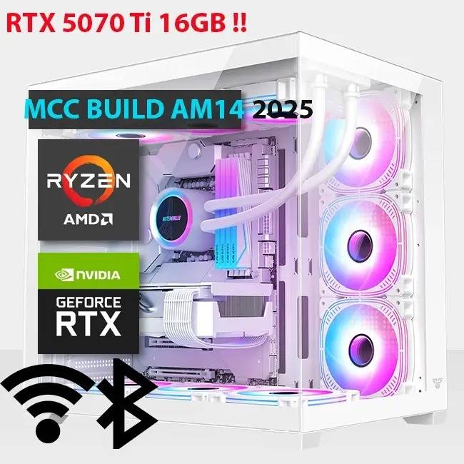 MCC AM14 MIDAS Gaming PC Build || AMD Ryzen 7 9800X3D 8-Core Processor - ASUS PRIME GeForce RTX 5070 Ti 16GB GDDR7 OC Edition Graphics Card