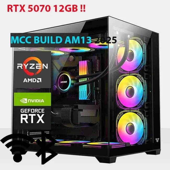 MCC AM13 MIDAS Gaming PC Build || AMD Ryzen 7 7800X3D 8-core Processor - GIGABYTE GeForce RTX 5070 EAGLE OC SFF 12G GDDR7 Graphics Card