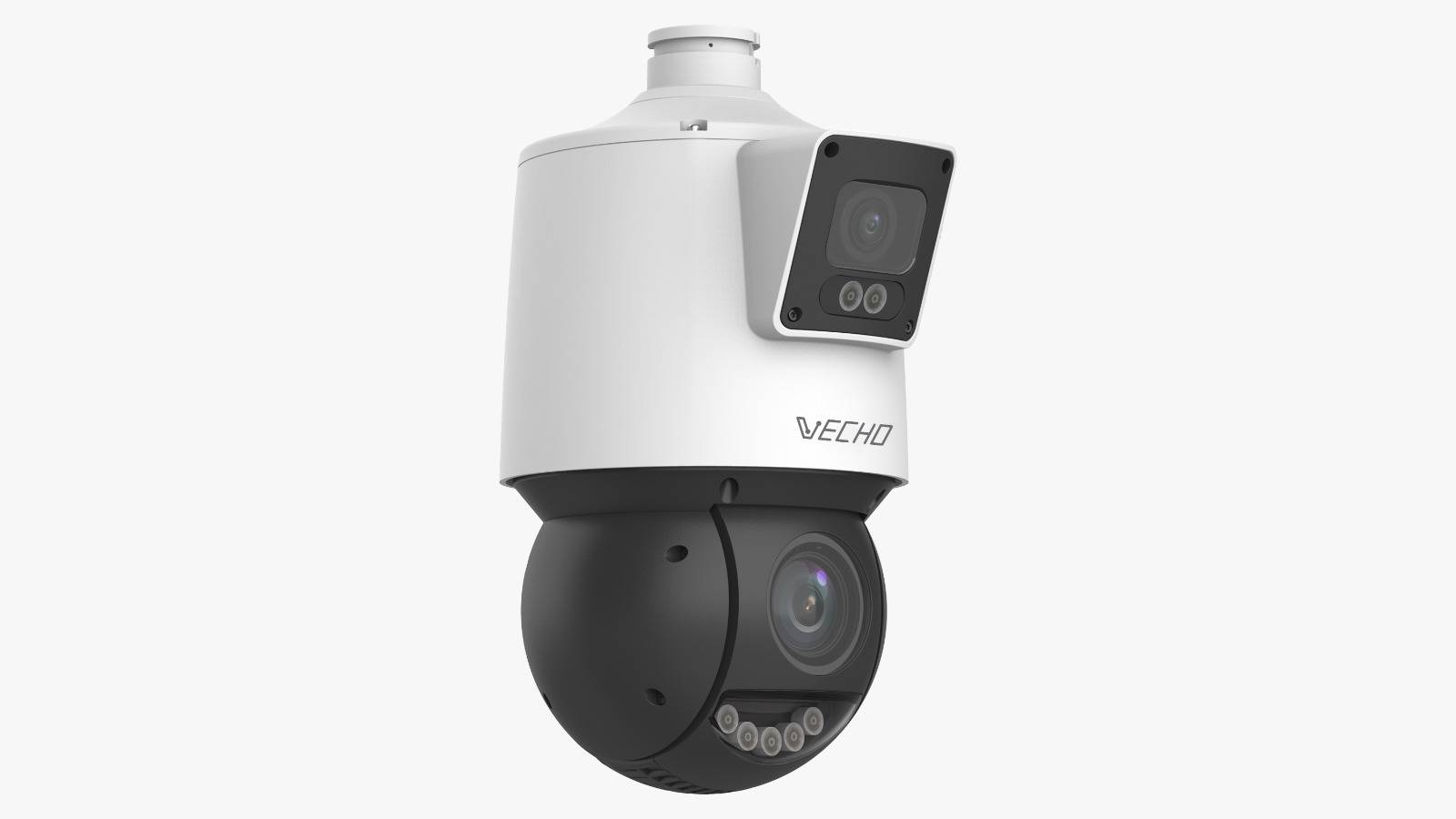 Vecho VEC-IPP2444X25-LED-AI 4MP+4MP 25X ColorHunter MultiView Dual-light Network PTZ Camera