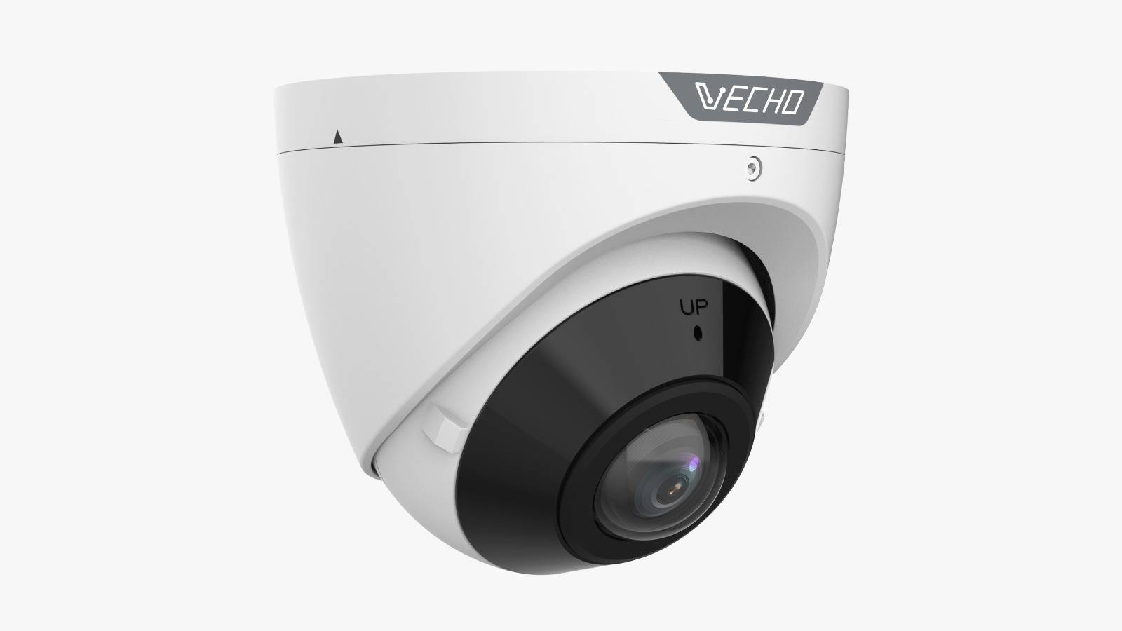 Vecho VEC-IPT215F2DK-A-IR-AI 5MP OmniView Fixed IR Turret Network Camera
