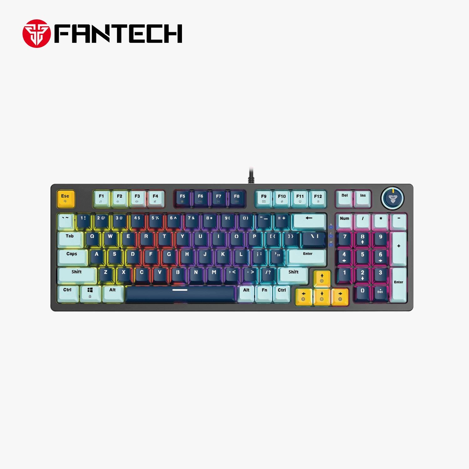 FANTECH ATOM96 MK890V2 MECHANICAL GAMING KEYBOARD – MIZU SERIES NAVY BLUE