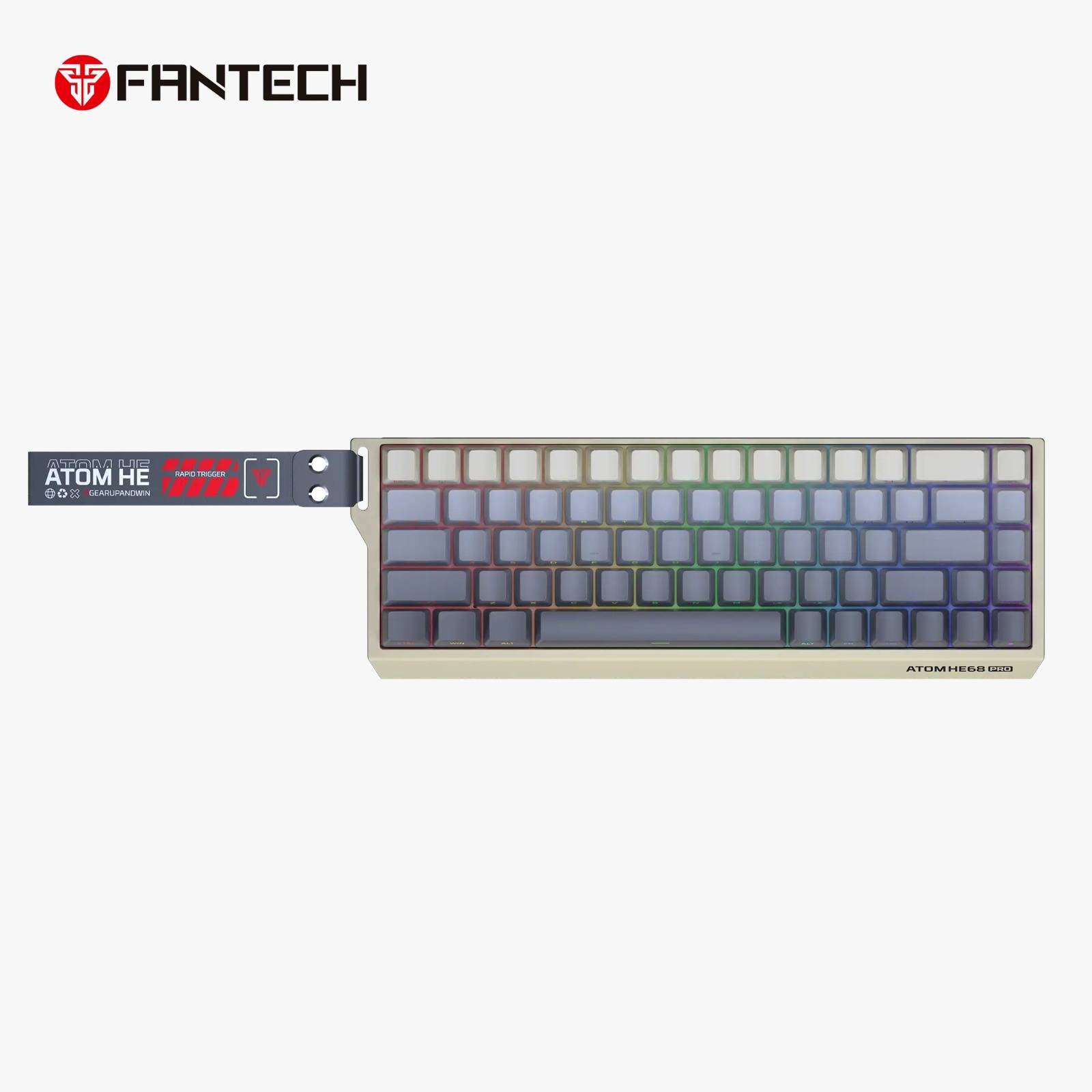 FANTECH MK922 ATOM HE68 PRO Wireless Magnetic Gaming Keyboard - Retro Edition Tri Connection Mode