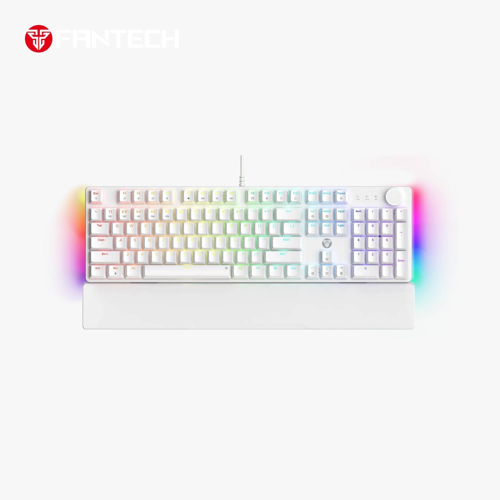 Fantech MK894 Maxpower II Mechanical Gaming Keyboard White (Double-Shot ABS)