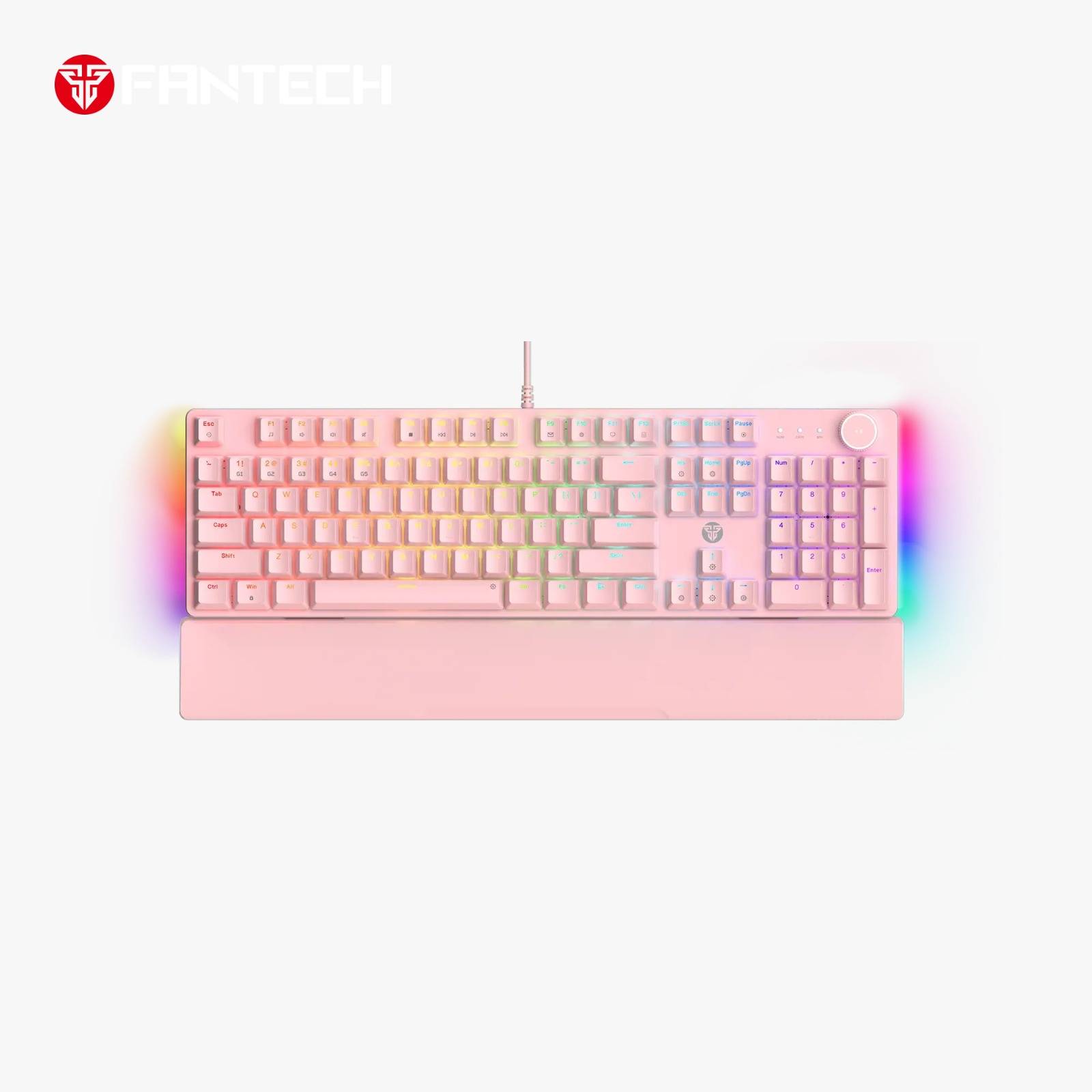 Fantech MK894 Maxpower II Mechanical Gaming Keyboard Pink (Double-Shot ABS)