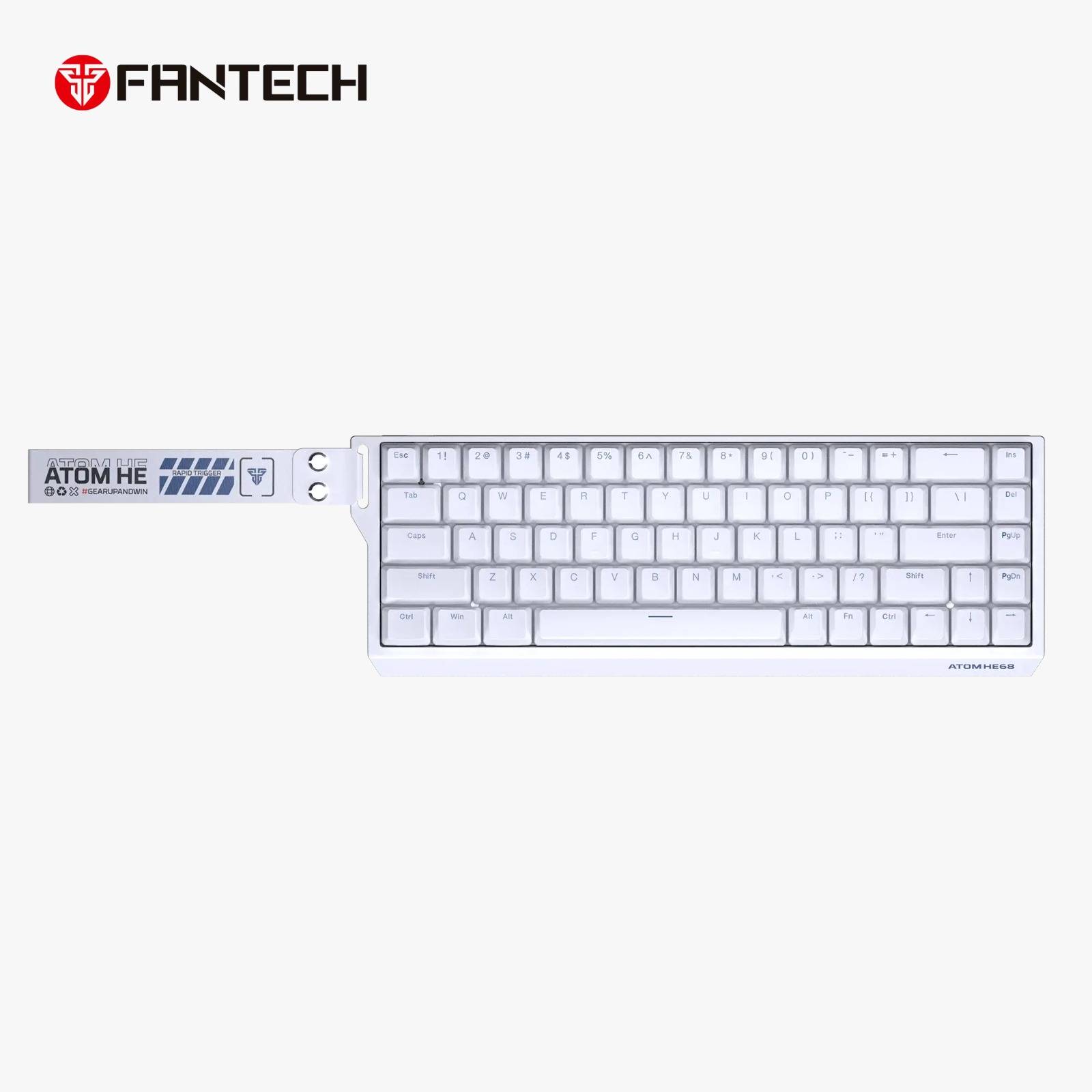 FANTECH ATOM HE68 MK811 Wired Magnetic Gaming Keyboard White
