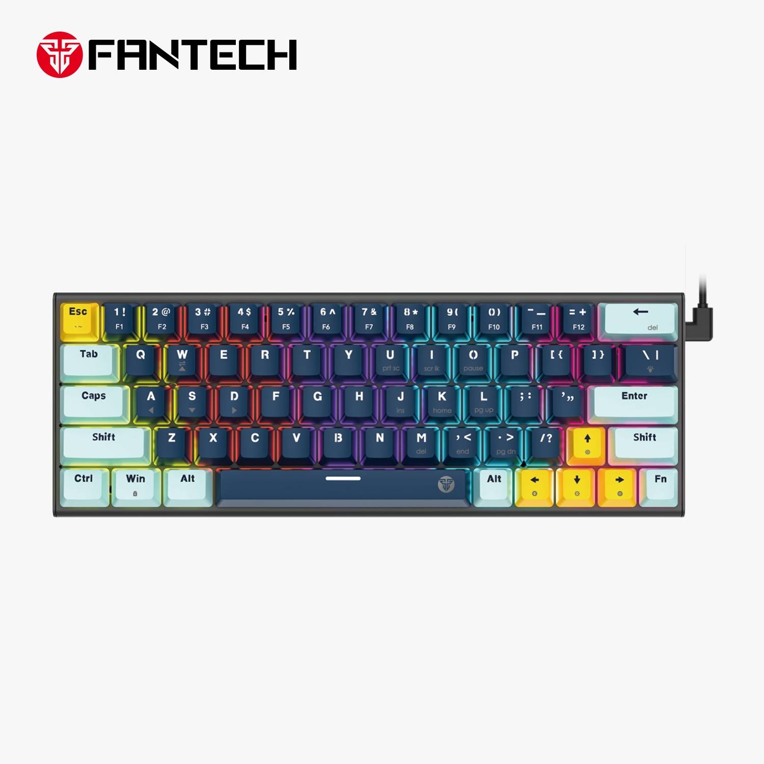 FANTECH ATOM63 MK874V2 MECHANICAL GAMING KEYBOARD – MIZU SERIES NAVY BLUE