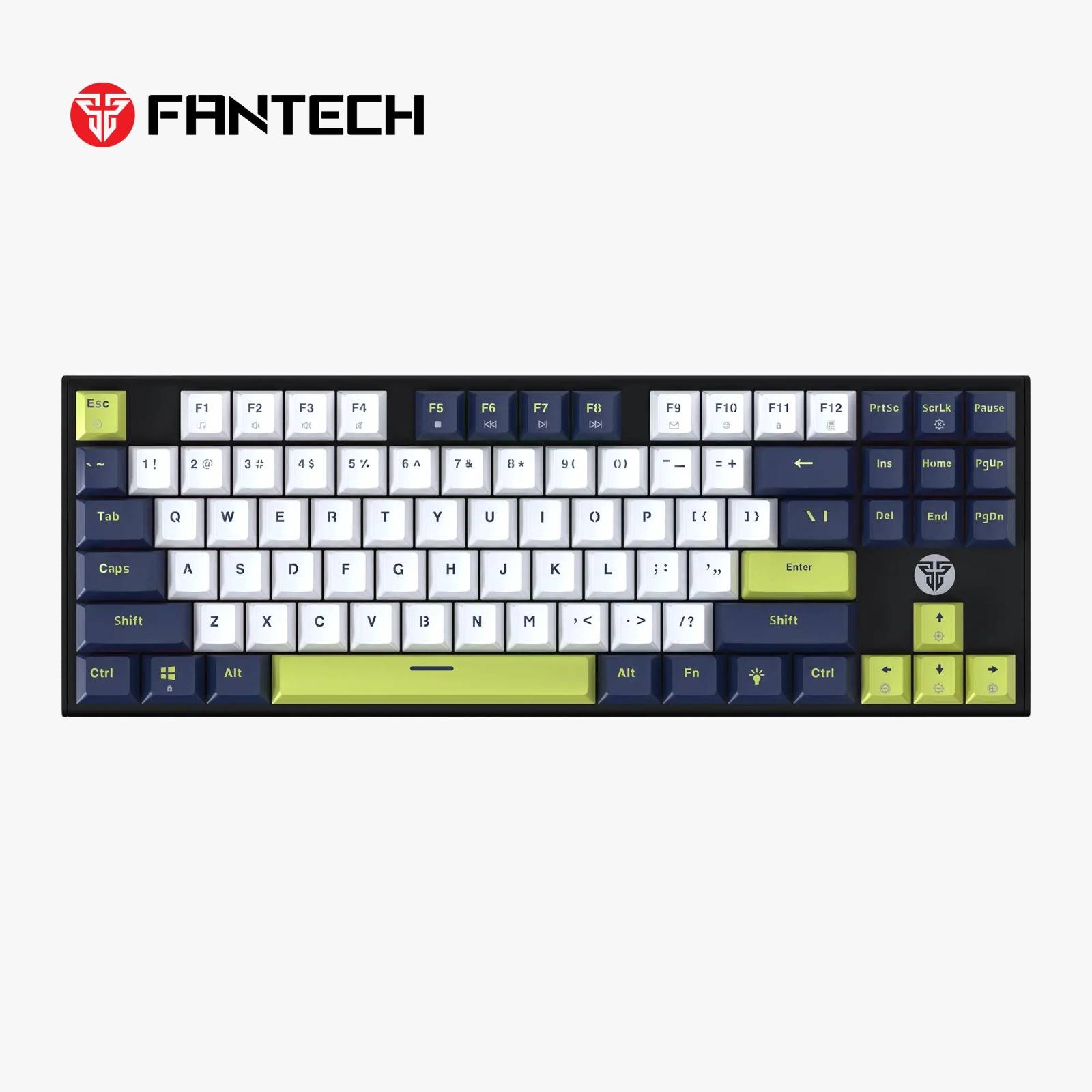 FANTECH ATOM87S MK877S MECHANICAL GAMING KEYBOARD MORI EDITION White (Double-Shot ABS)