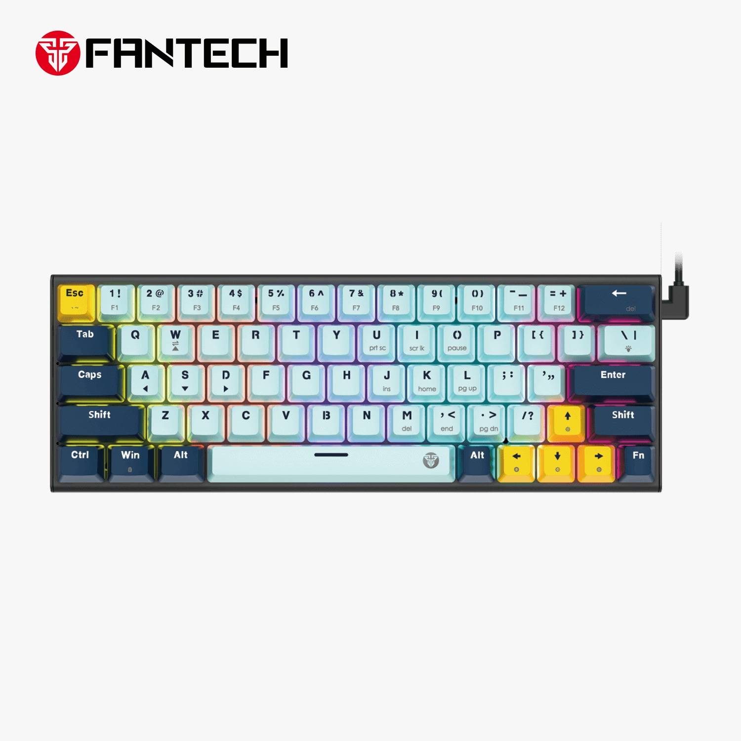 FANTECH ATOM63 MK874V2 MECHANICAL GAMING KEYBOARD – MIZU SERIES SKY BLUE