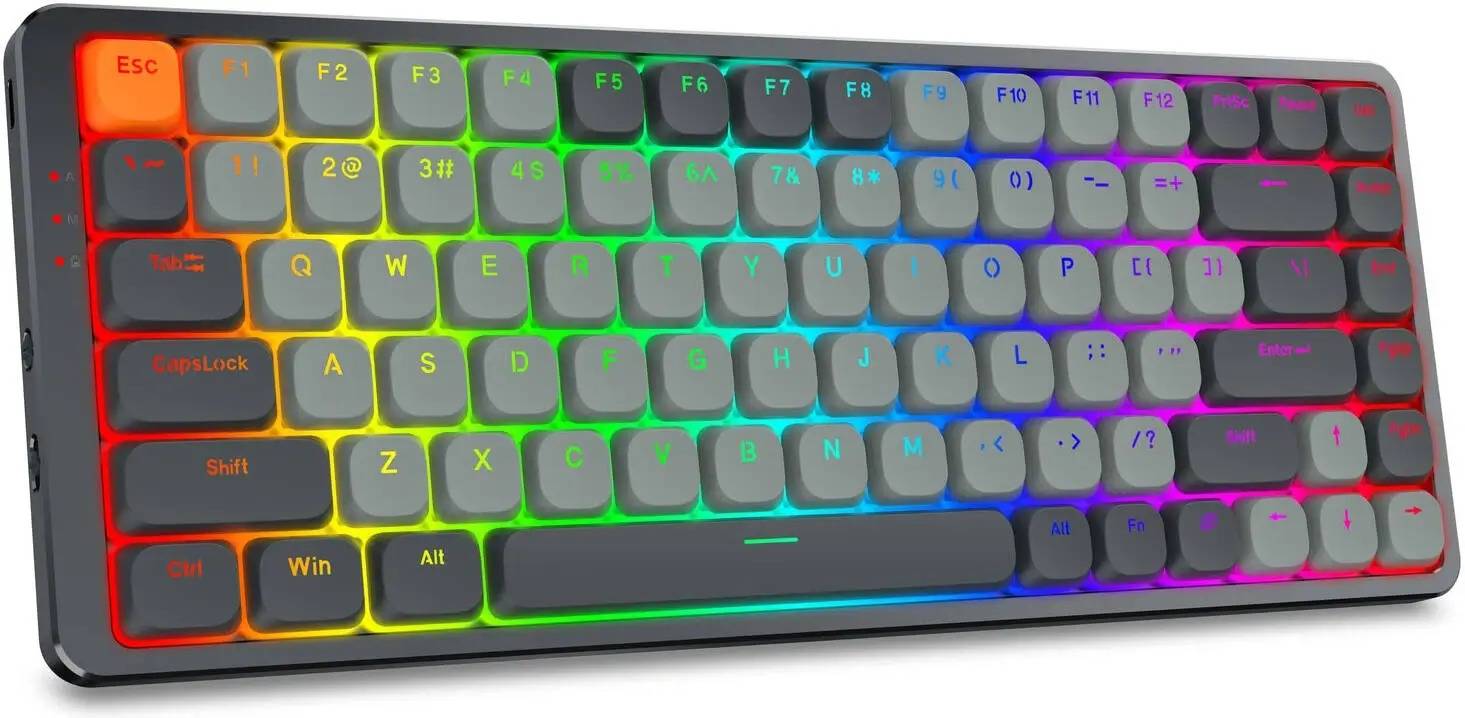 Redragon AZURE K652 RGB كيبورد جيمنج الميكانيكية لاسلكية Low Profile