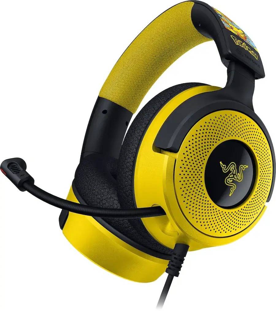 Razer Kraken V4 X Pokémon Kanto Edition 7.1 Surround Sound Type-C Wired RGB Gaming Headset