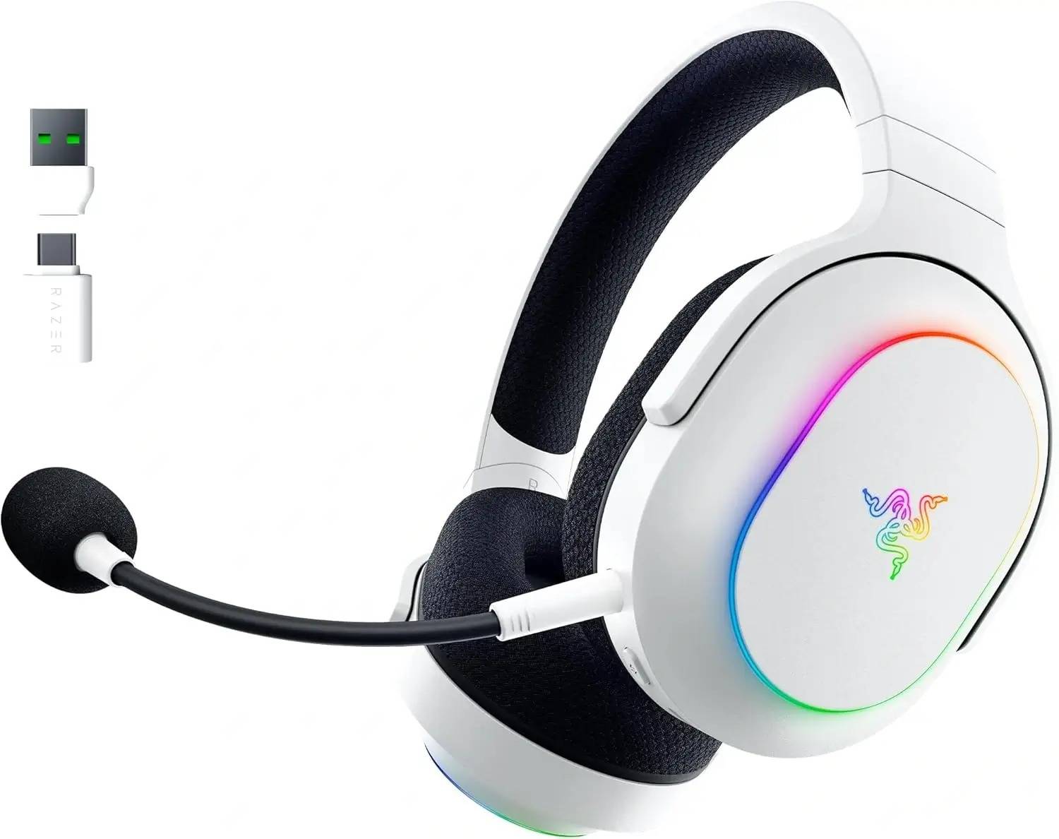 Razer Barracuda X Chroma Lightweight Wireless RGB Gaming Headset Phantom White Edition