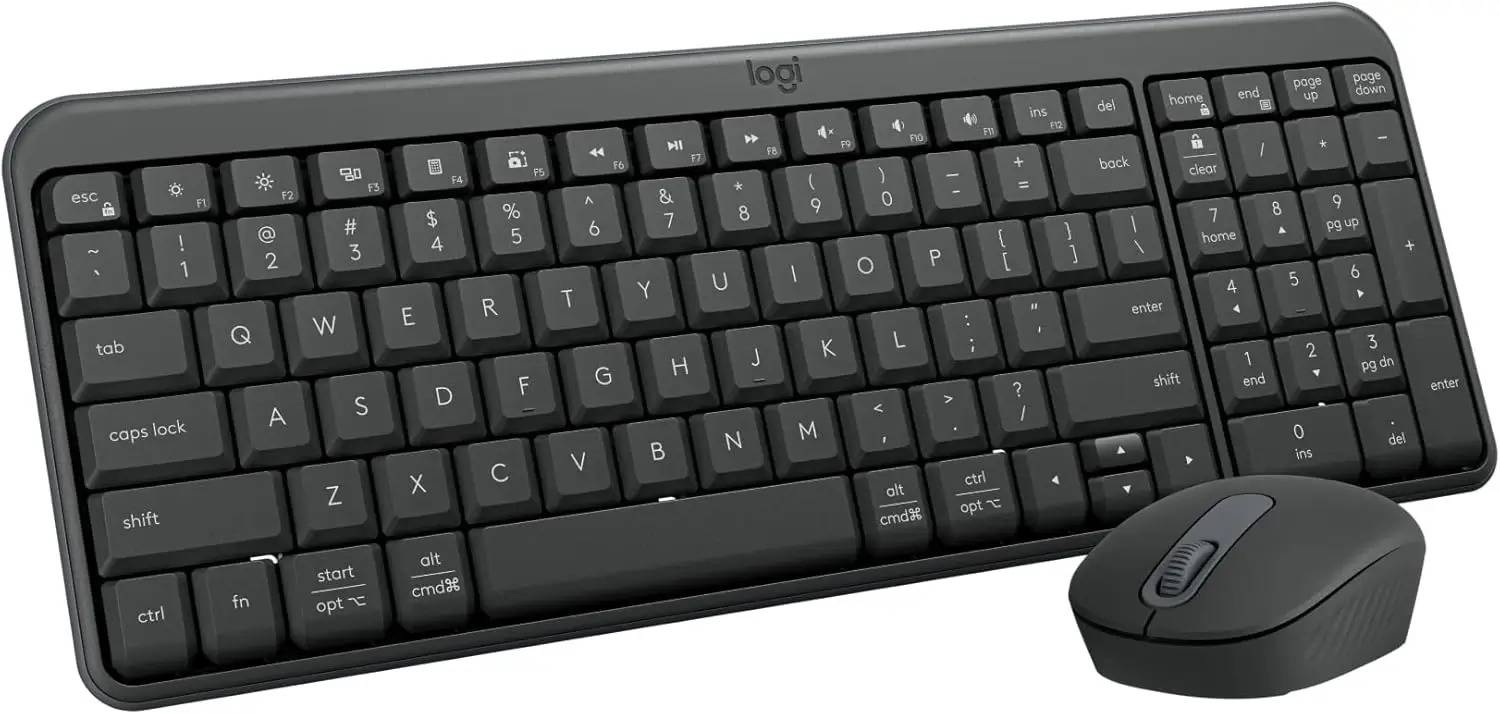Logitech MK250 Compact Bluetooth & Wireless Mouse and Keyboard Combo Graphite (Arabic & English Keys)