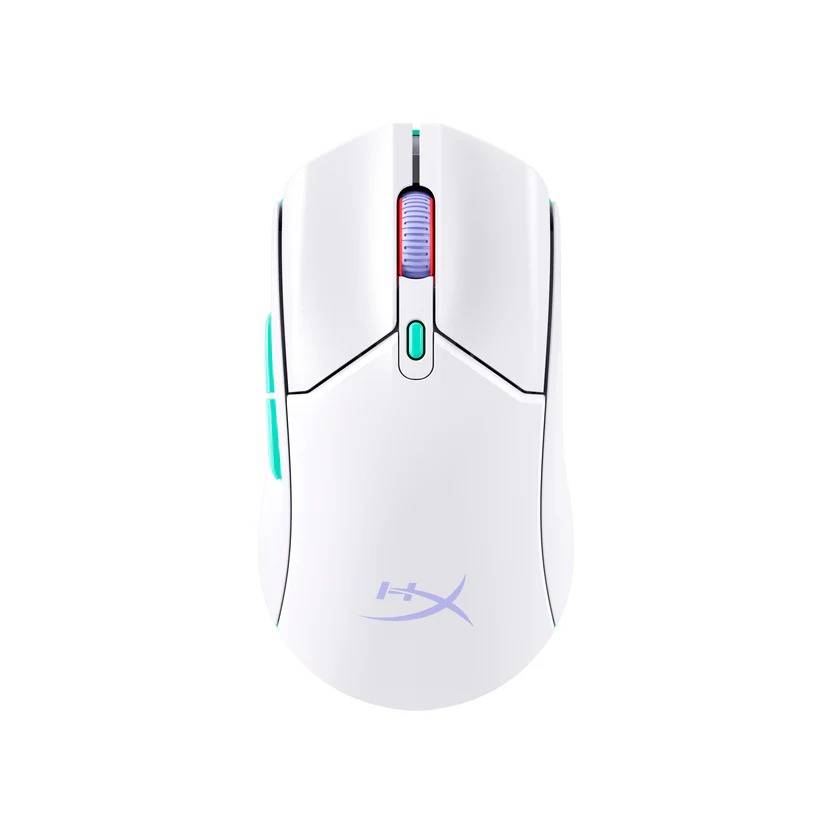 HYPERX PULSEFIRE HASTE 2 CORE WIRELESS GAMING MOUSE, LONG BATTERY LIFE, LIGHTWEIGHT, CUSTOM CORE SENSOR, DUAL WIRELESS CONNECTIVITY - White