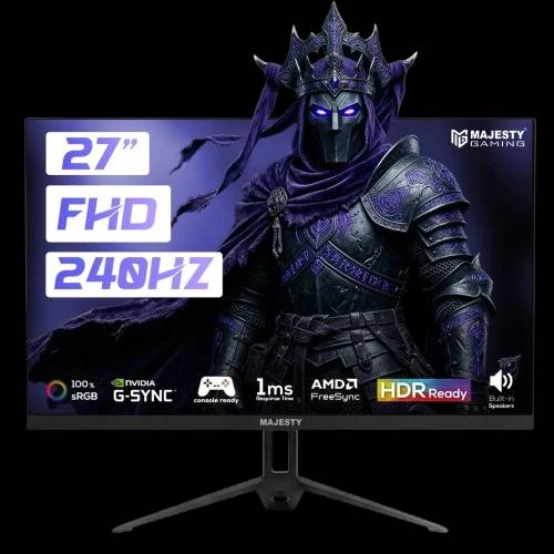Majesty Gaming Monitor 27 inch FHD 240Hz 1ms IPS