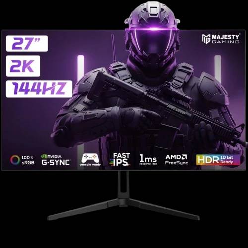 Majesty Gaming Monitor 27-inch 2K QHD 144HZ
