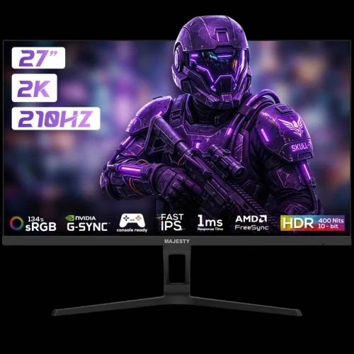 Majesty Gaming Monitor 27-inch 2K QHD 210Hz
