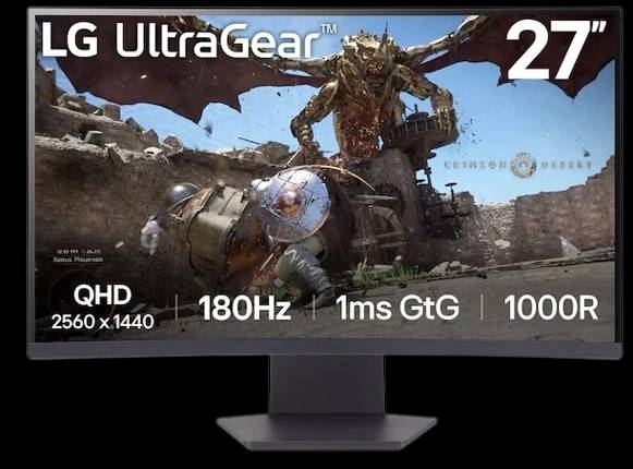 LG Monitor GS60QC-B 27-inch QHD (2560x1440) 180Hz
