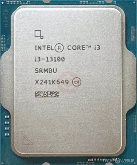 Intel Core i3 13100 4P+0E/8T up to 4.5GHz 17 MB Cache LGA 1700
