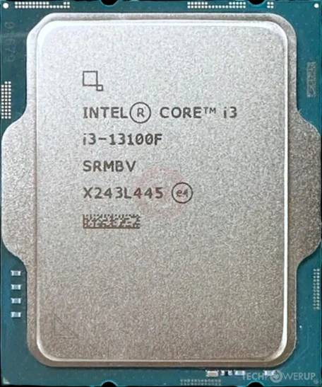 Intel Core i3 13100F 4P+0E/8T up to 4.5GHz 17 MB Cache LGA 1700