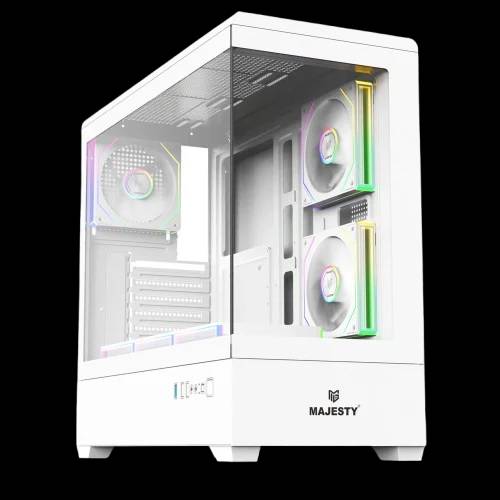 Majesty RAAD PRO Gaming – PC Case (WHITE)
