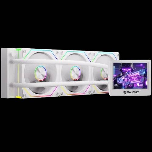 360MM ARGB Water Chiller (WHITE) مبرد مائي