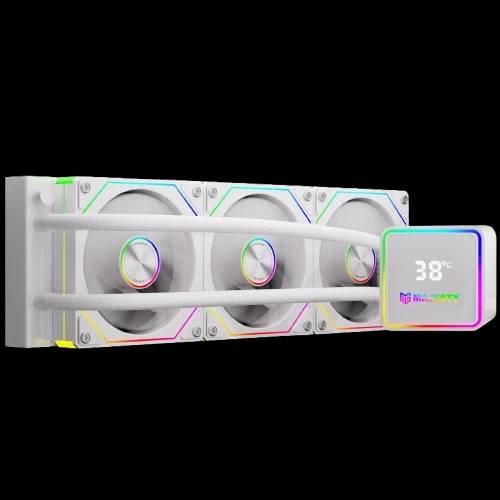 360MM ARGB Water Chiller (WHITE) مبرد مائي