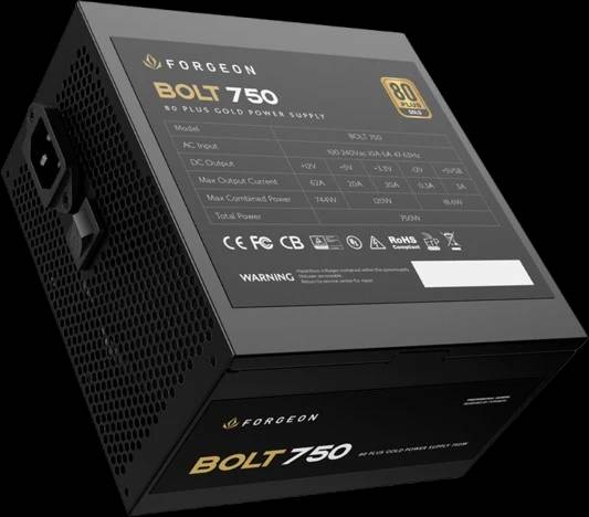 Power Supply FORGEON BOLT 750watt 80+ GOLD
