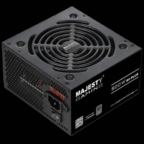 MAJESTY Power Supply 500W 80+ Low Noise Design