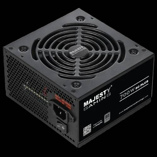 MAJESTY Power Supply 700watt 80+ Efficiency – 105° Capacitors
