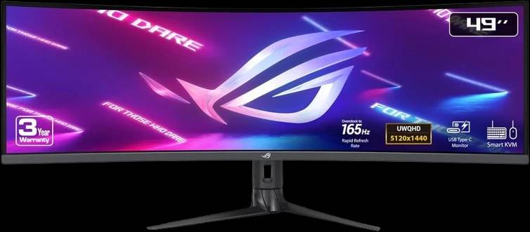 Asus Gaming Monitor (3840x1080) DFHD "49 144Hz,
1