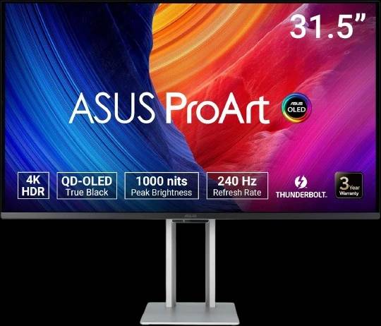 ASUS ProArt Display 4K UHD QD OLED PA32UCDM Professional Monitor 32
