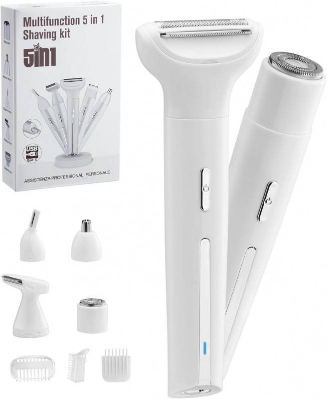 ماكينة حلاقة نسائي multifunction 5in1 shaving kit