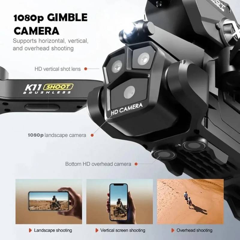 درون ثلاث كاميرات و كرات مائية K11 Drone